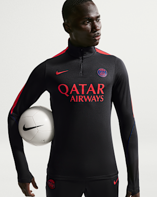 ウェア NIKE Paris Saint-Germain Drill Top - XS Paris Saint-Germain Strike Men's Nike Dri-FIT Soccer Knit Drill